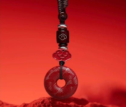 Natural mineral cinnabar safe talisman